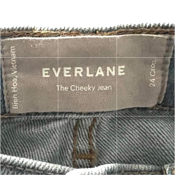 EVERLANE THE CHEEKY JEANS 90s Blue Woman’s Size 2 (24) FAST SHIPPING - Picture 4 of 7
